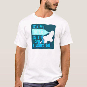 Weinen Sie über verschüttete Milk Fun Drink Cartoo T-Shirt