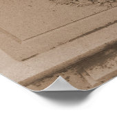 Weinen von Angel Poster sepia (Ecke)