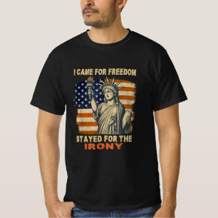 weinende Freiheitsstatue lustige Gerechtigkeit und T-Shirt