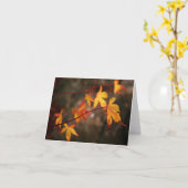 Weinende Herbst-Anmerkungs-Karte Karte (Gelbe Blume)