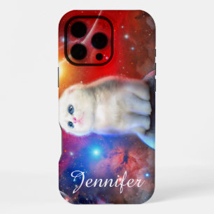 weinende Katze im Weltraum iPhone 16 Pro Max Hülle