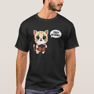 weinende Katze sieht kein Geld lustiger armer Stud T-Shirt