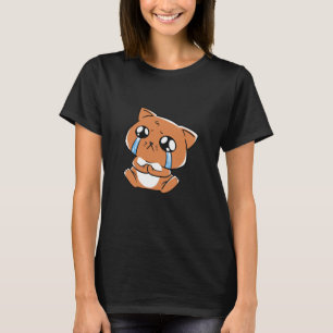 weinende traurige süße Katze T-Shirt