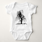 Weinende Weide-Baum Baby Strampler (Vorderseite)