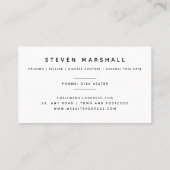 Weinende Weide-Baum-Chirurg Visitenkarte (Rückseite)