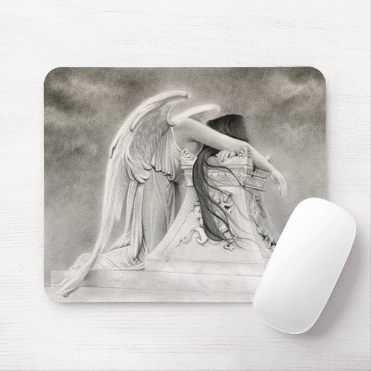 Weinender Engel Mousepad (Mit Mouse)