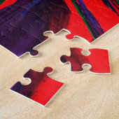 Weinender Engel Neon Multicolor Impasto Ölgemälde Puzzle (Seite)