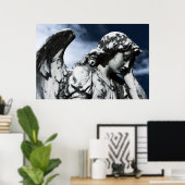 weinender Engel Poster (Heimbüro)