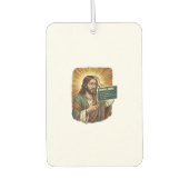 weinender Jesus Syntaxfehler Codierung Programmier Autolufterfrischer (Vorderseite)
