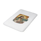 weinender Jesus Syntaxfehler Codierung Programmier Badematte (Schrägansicht)
