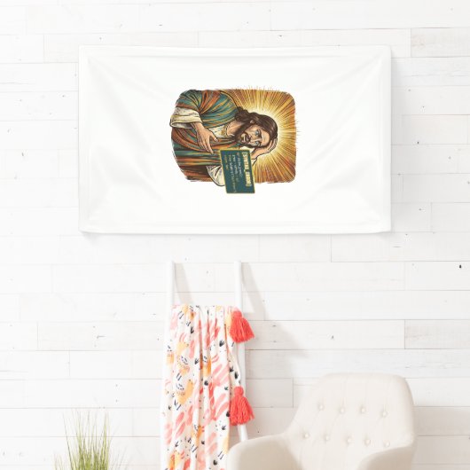 weinender Jesus Syntaxfehler Codierung Programmier Banner (Insitu)