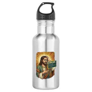 weinender Jesus Syntaxfehler Codierung Programmier Edelstahlflasche