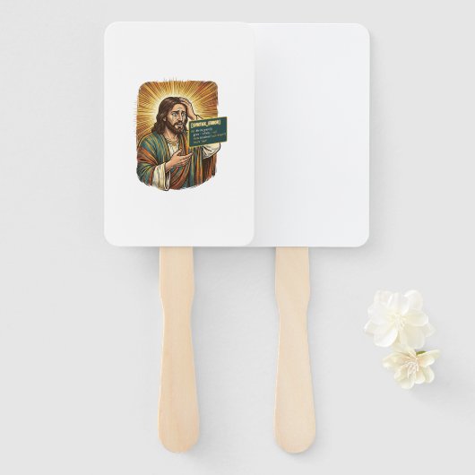 weinender Jesus Syntaxfehler Codierung Programmier Fächer (Vorne und Hinten)