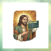 weinender Jesus Syntaxfehler Codierung Programmier Fensteraufkleber (Blatt 3)