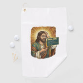 weinender Jesus Syntaxfehler Codierung Programmier Golfhandtuch (Insitu)
