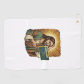 weinender Jesus Syntaxfehler Codierung Programmier Golfhandtuch (Horizontal)