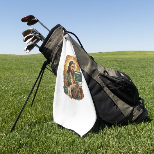 weinender Jesus Syntaxfehler Codierung Programmier Golfhandtuch (Gras)