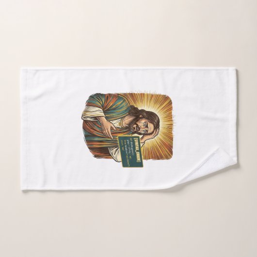 weinender Jesus Syntaxfehler Codierung Programmier Handtuch (Handtuch)