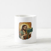 weinender Jesus Syntaxfehler Codierung Programmier Kaffeetasse (Mittel)