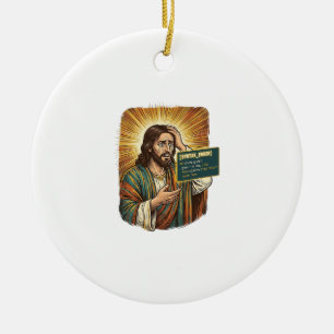 weinender Jesus Syntaxfehler Codierung Programmier Keramik Ornament