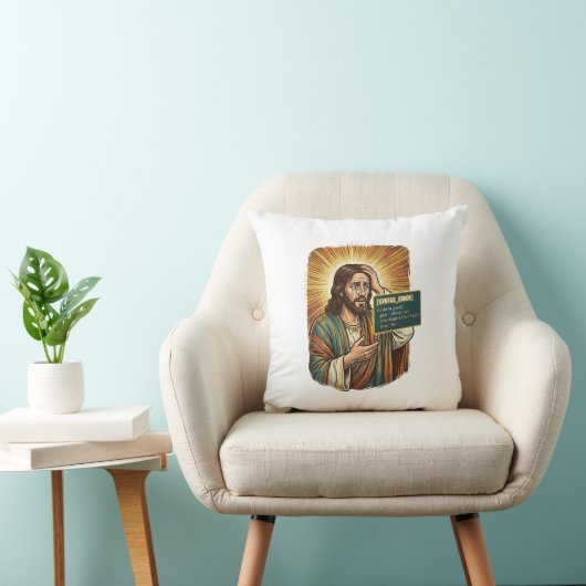 weinender Jesus Syntaxfehler Codierung Programmier Kissen (Stuhl )