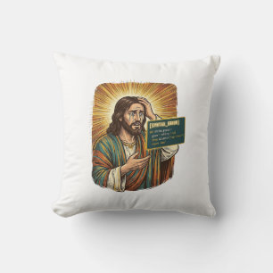 weinender Jesus Syntaxfehler Codierung Programmier Kissen