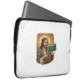weinender Jesus Syntaxfehler Codierung Programmier Laptopschutzhülle (Vorne Rechts)
