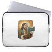 weinender Jesus Syntaxfehler Codierung Programmier Laptopschutzhülle (Vorderseite)