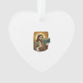 weinender Jesus Syntaxfehler Codierung Programmier Ornament (Vorderseite)