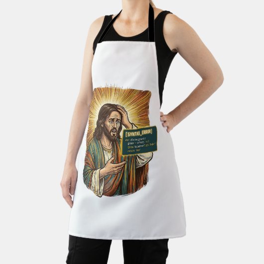 weinender Jesus Syntaxfehler Codierung Programmier Schürze (InSitu)