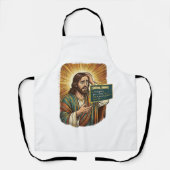 weinender Jesus Syntaxfehler Codierung Programmier Schürze (Vorderseite)