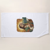 weinender Jesus Syntaxfehler Codierung Programmier Strandtuch (Vorderseite)