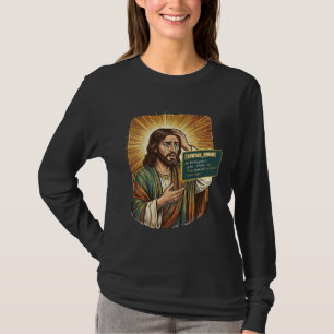 weinender Jesus Syntaxfehler Codierung Programmier T-Shirt