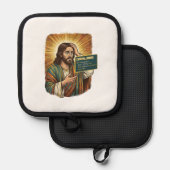 weinender Jesus Syntaxfehler Codierung Programmier Topflappen (Vorderseite/Rückseite)