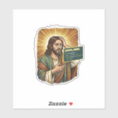 weinender Jesus Syntaxfehler Codierungsprogrammier Aufkleber (Blatt)