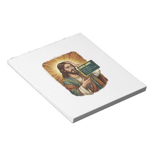 weinender Jesus Syntaxfehler Codierungsprogrammier Notizblock (angewinkelt)