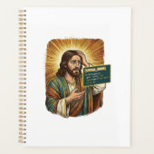 weinender Jesus Syntaxfehler Codierungsprogrammier Planer (Vorderseite)
