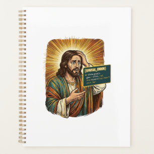 weinender Jesus Syntaxfehler Codierungsprogrammier Planer