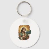 weinender Jesus Syntaxfehler Codierungsprogrammier Schlüsselanhänger (Vorderseite)