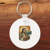 weinender Jesus Syntaxfehler Codierungsprogrammier Schlüsselanhänger (Vorderseite)