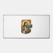 weinender Jesus Syntaxfehler Codierungsprogrammier Schreibtischunterlage (Vorderseite)