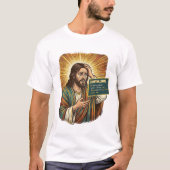 weinender Jesus Syntaxfehler Codierungsprogrammier T-Shirt (Vorderseite)