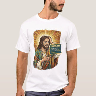 weinender Jesus Syntaxfehler Codierungsprogrammier T-Shirt