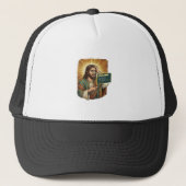 weinender Jesus Syntaxfehler Codierungsprogrammier Truckerkappe (Vorderseite)