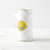 Weinendes Gesicht Bierglas (Vorderseite Links)