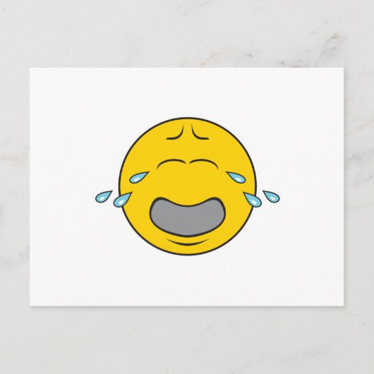 Weinendes Gesicht Postkarte (Vorderseite)