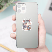 Weinendes Hamster-Sticker Aufkleber (Telefon)