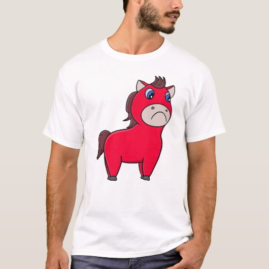 Weinendes Pferd T-Shirt (Vorderseite)