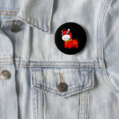 Weinendes trauriges Pferd Rot Kawaii Tierkreis 202 Button (Beispiel)