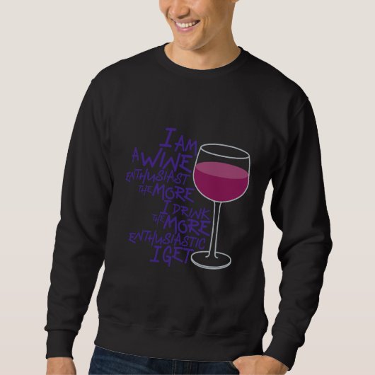 Weinenthusiast 127 sweatshirt (Vorderseite)